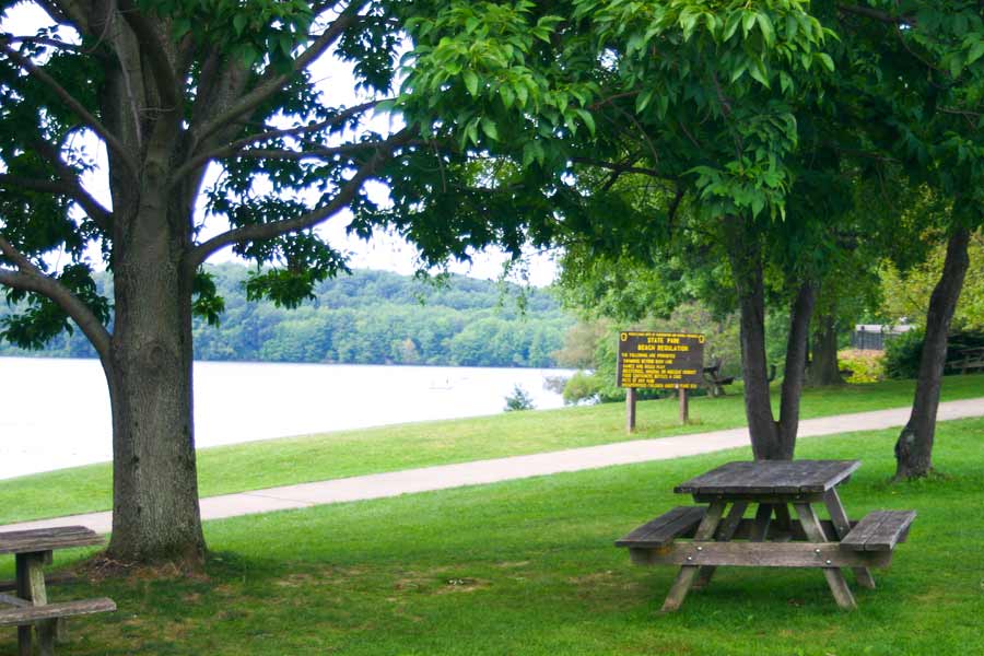 picnic tables