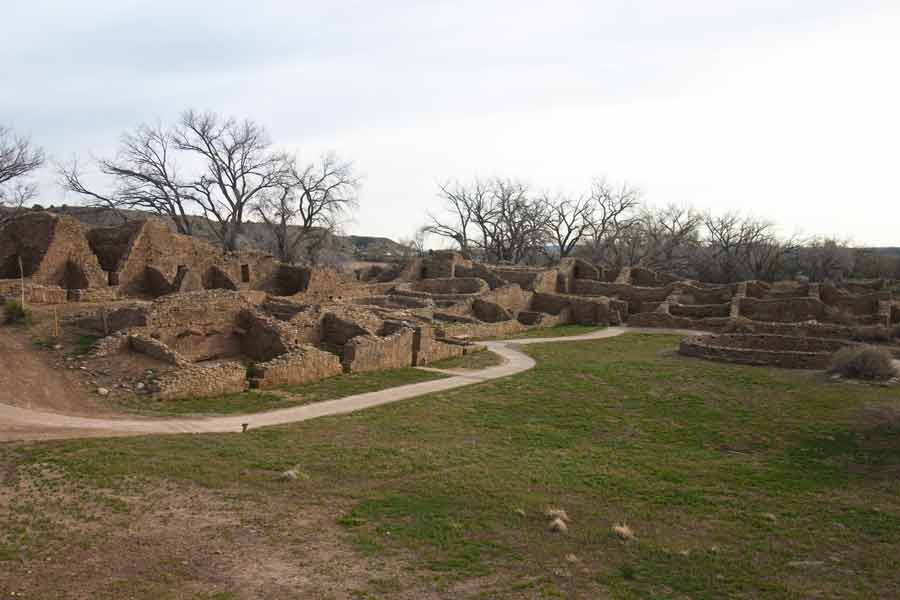 ruins at Aztec Ruins National Monument