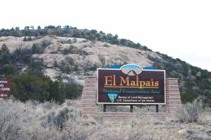 El Malpais National Conservation Area sign