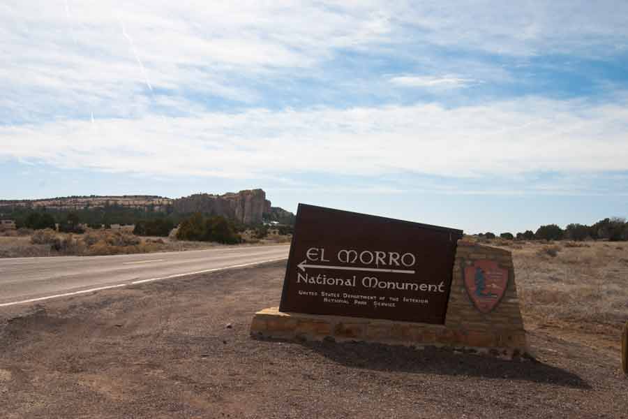El Morro National Monument sign