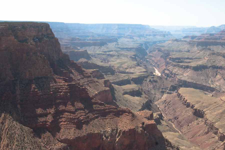 view of the Colorado River in the canyon