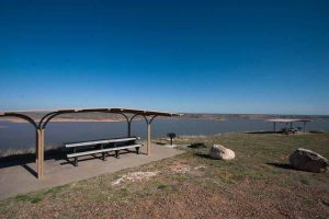 campsites beside the lake