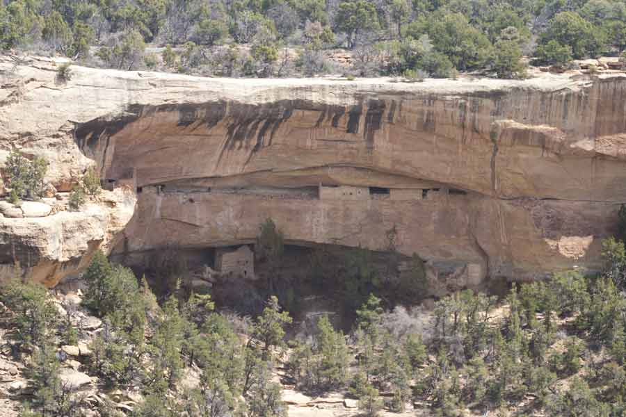 dwellings in and beneath the cliff