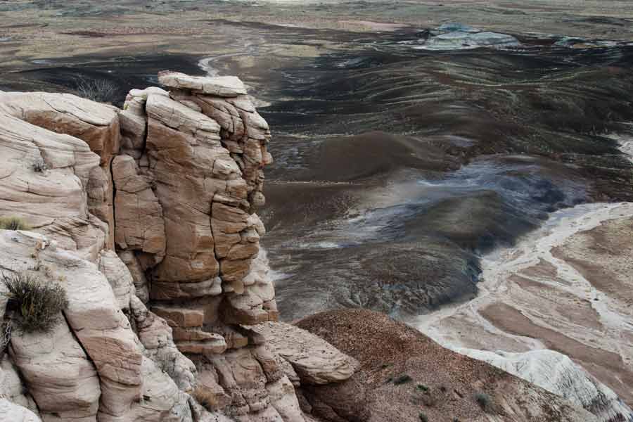 scenic overlook of painted desert