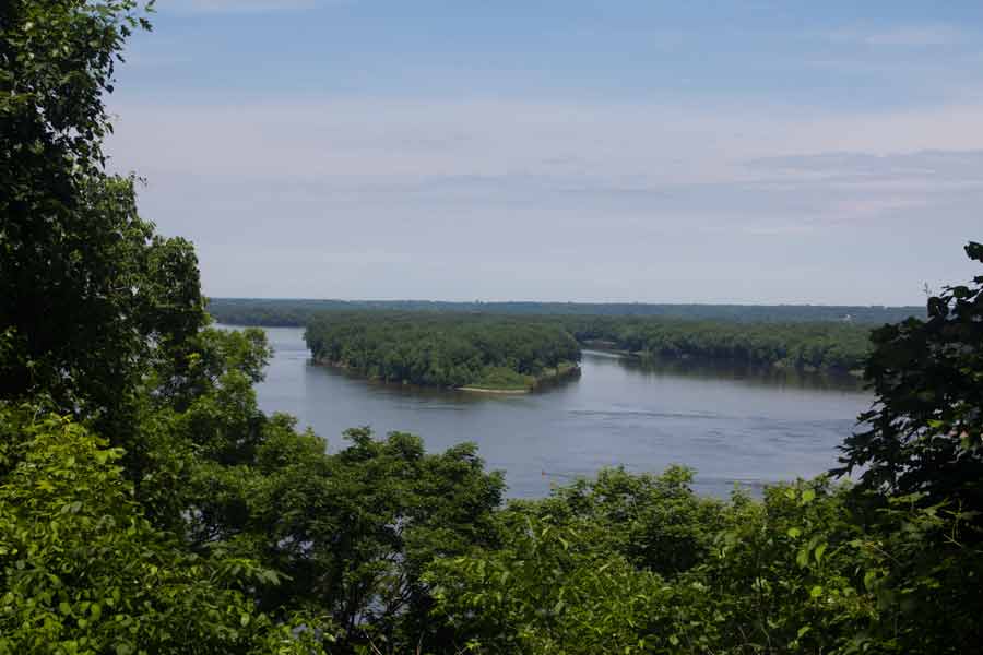 view of the Mississippi River