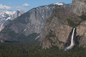 Half Dome and Bridalveil Falls
