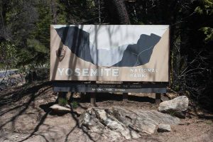 sign for Yosemite National Park