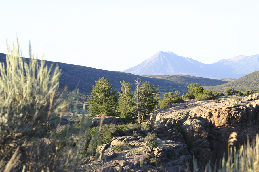 mountains in the distance