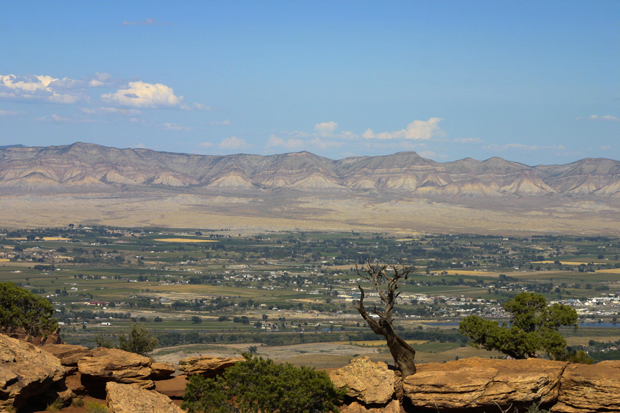 view of mountains in the distance