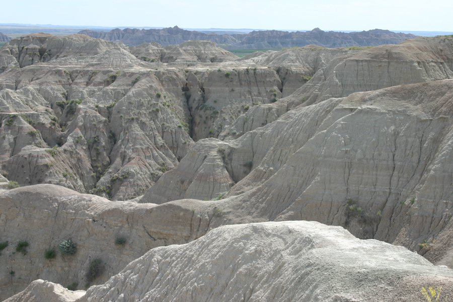 Badlands rock formations
