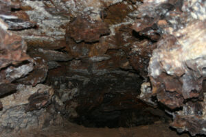 hole in the cave floor