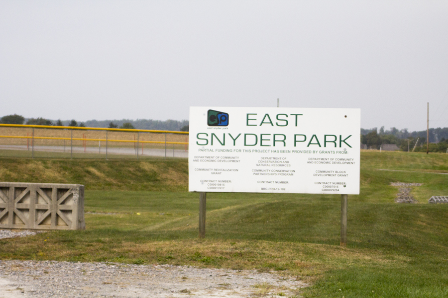 sign for East Snyder Park