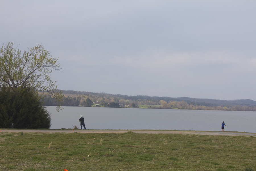 fishing in the lake