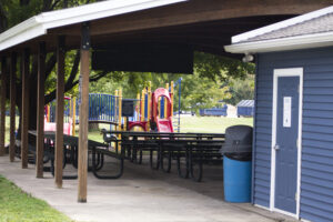 pavilion and playground