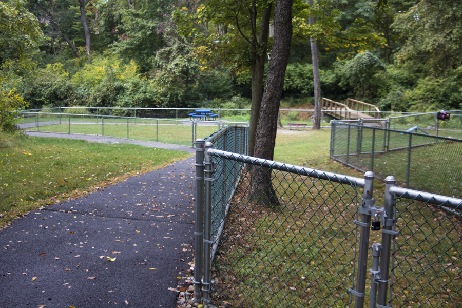 enclosure at the dog park