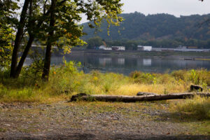 view of Susquehanna River and dam