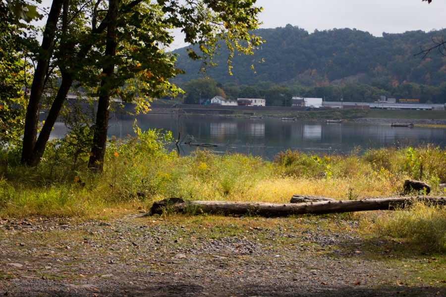 view of Susquehanna River and dam