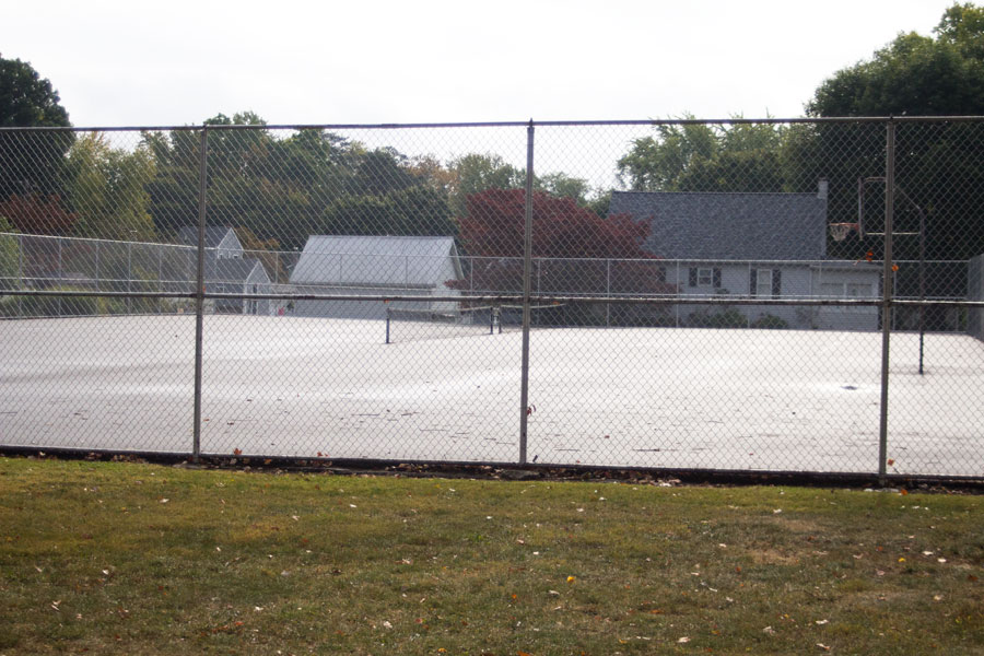 tennis court and basketball court