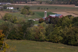 view of farm below