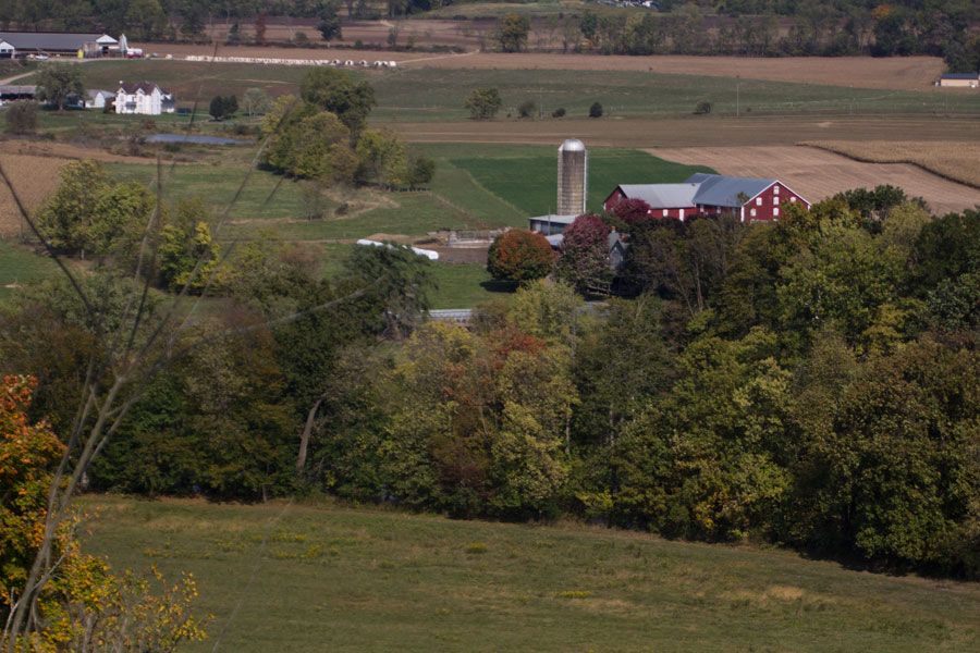view of farm below