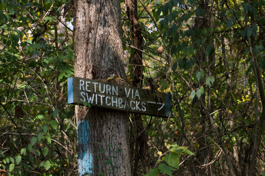sign for switchbacks
