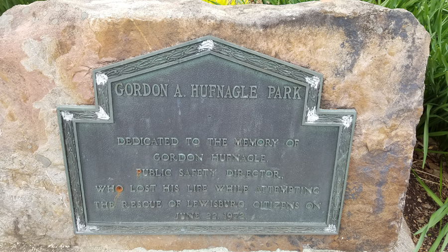 Gordon A. Hufnagle Park sign