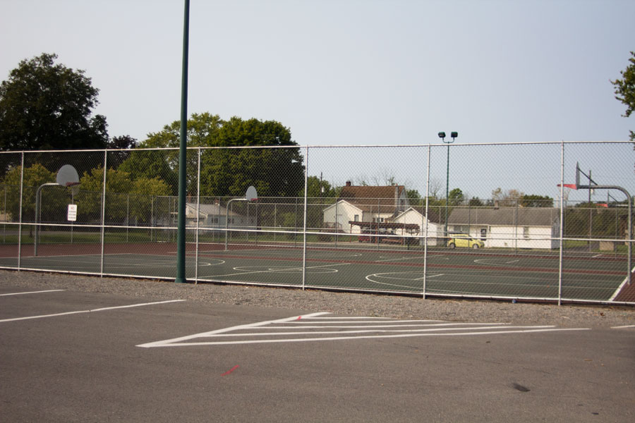 two full basketball courts