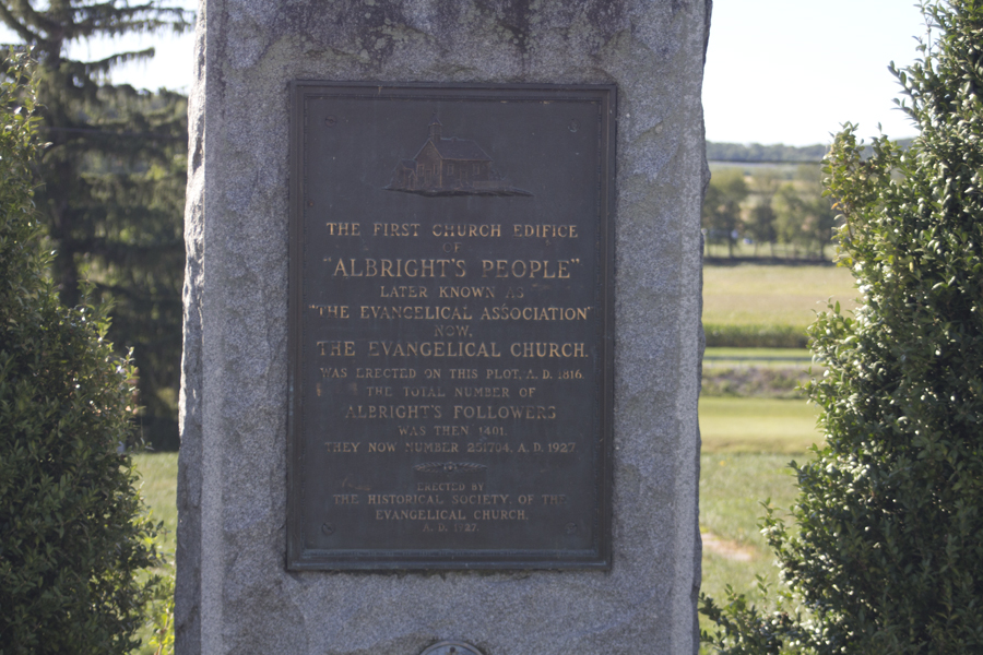 sign marking the church edifice