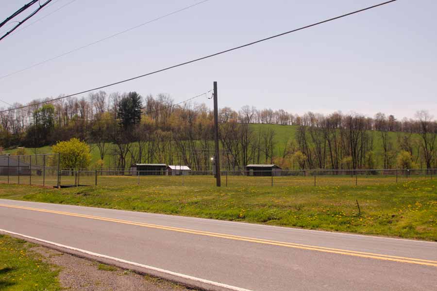 ball field across the road