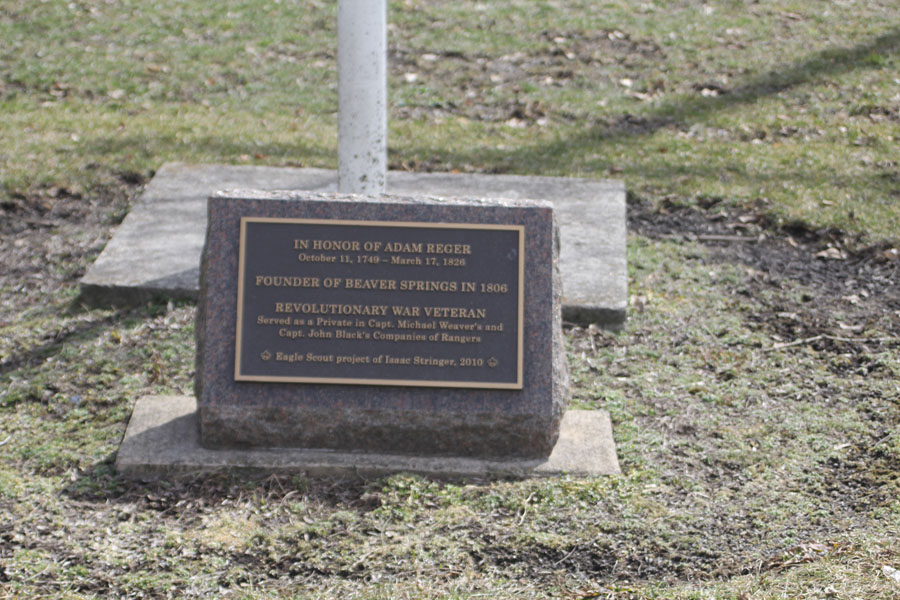 flag dedication plaque