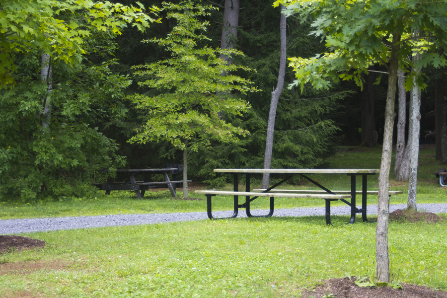 picnic tables
