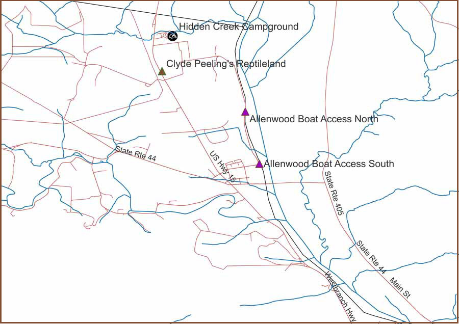 map of Allenwood