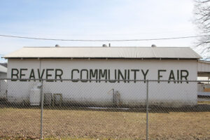 sign on building reads Beaver Community Fair