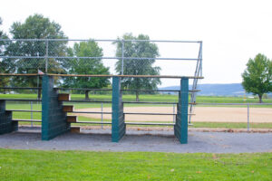 five tiered bleachers