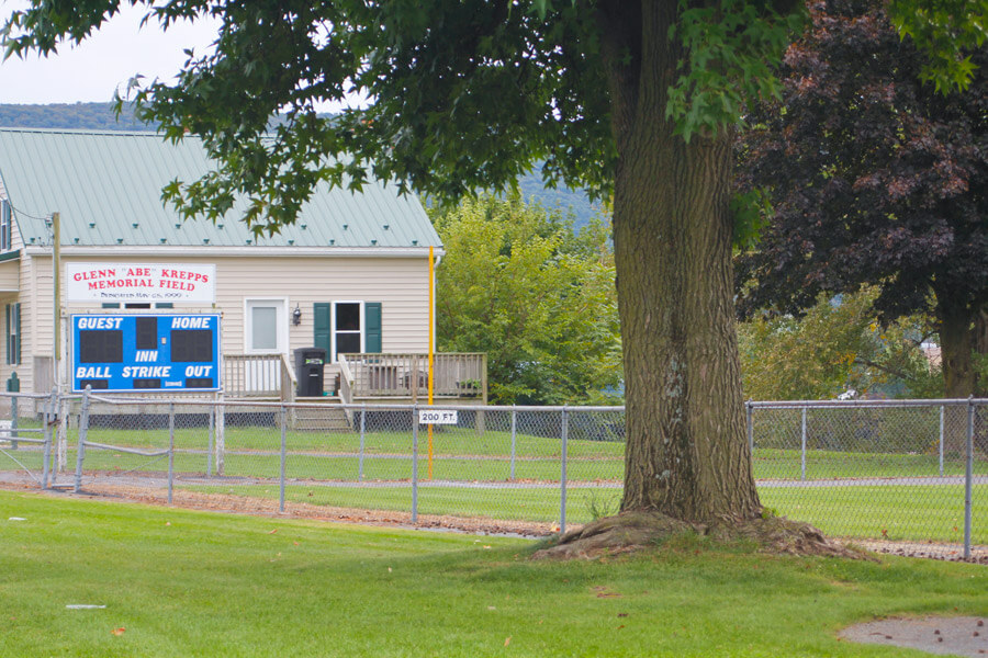 scoreboard in the outfield