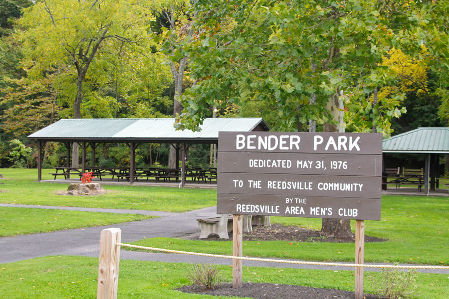 Bender Park sign