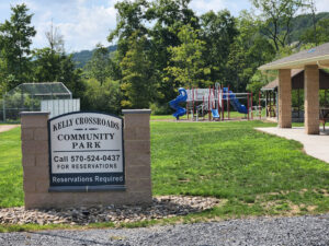 Kelly Crossroads Community Park sign