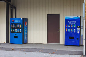 Pepsi and Aquafina vending machines