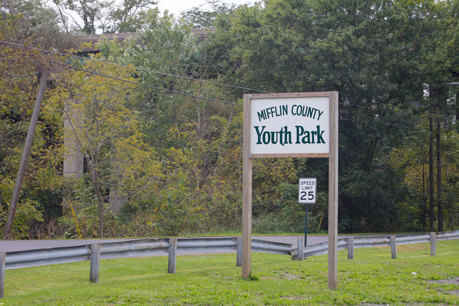 Mifflin County Youth Park sign