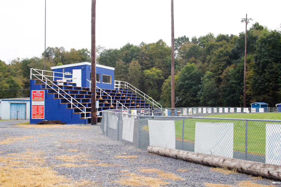 nine tiered bleachers