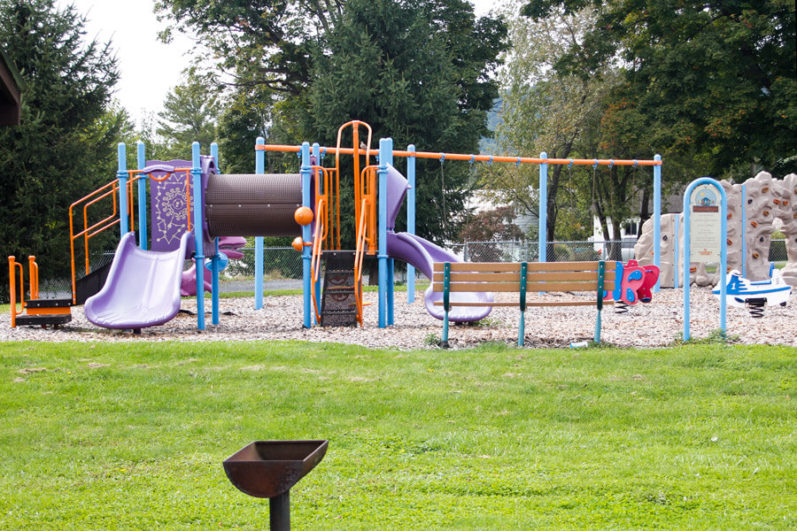 playground with bench