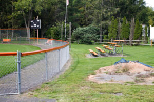 five tiered bleachers