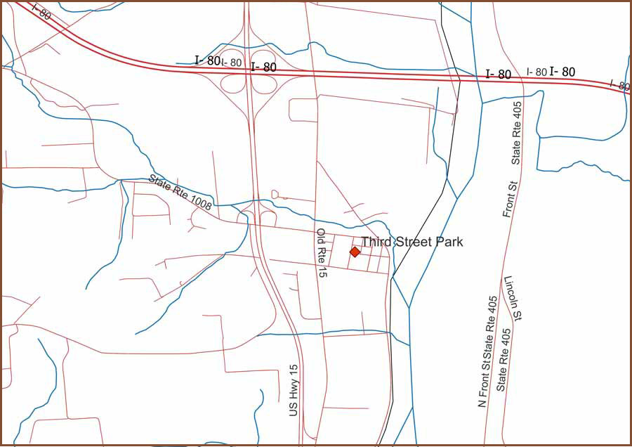 map of parks in New Columbia