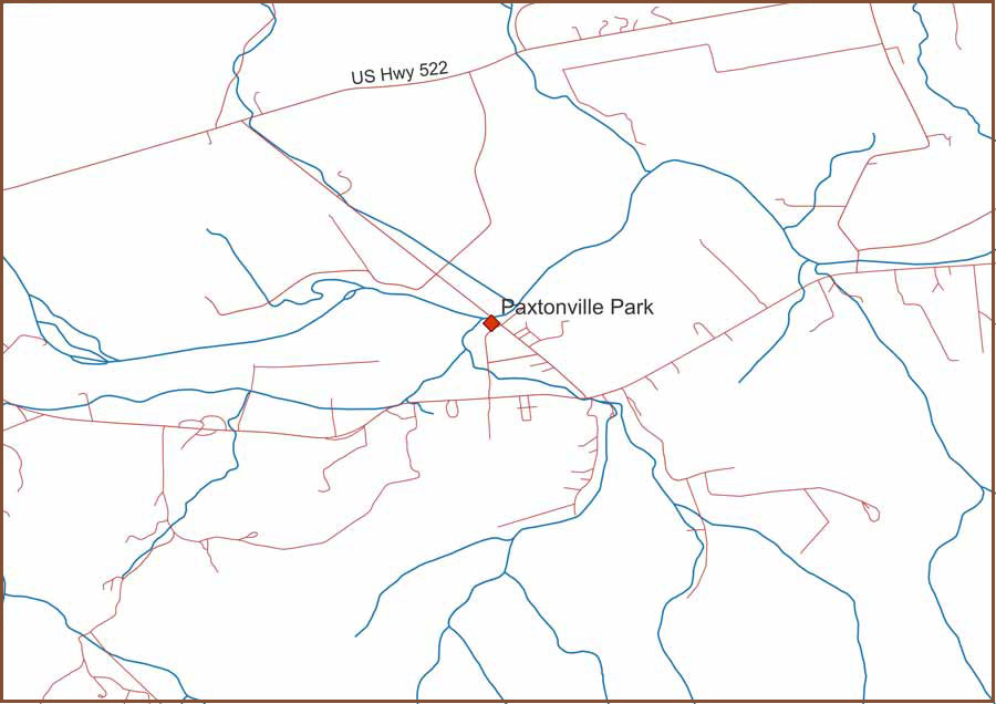 map of parks in Paxtonville