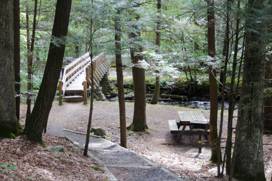 bridge across stream