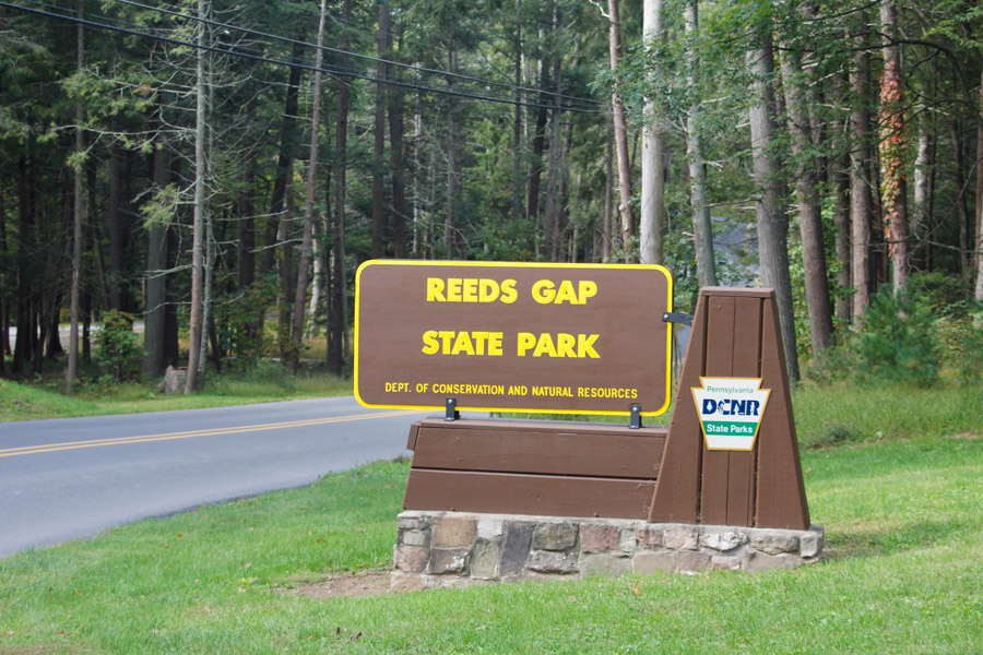 sign for Reeds Gap State Park