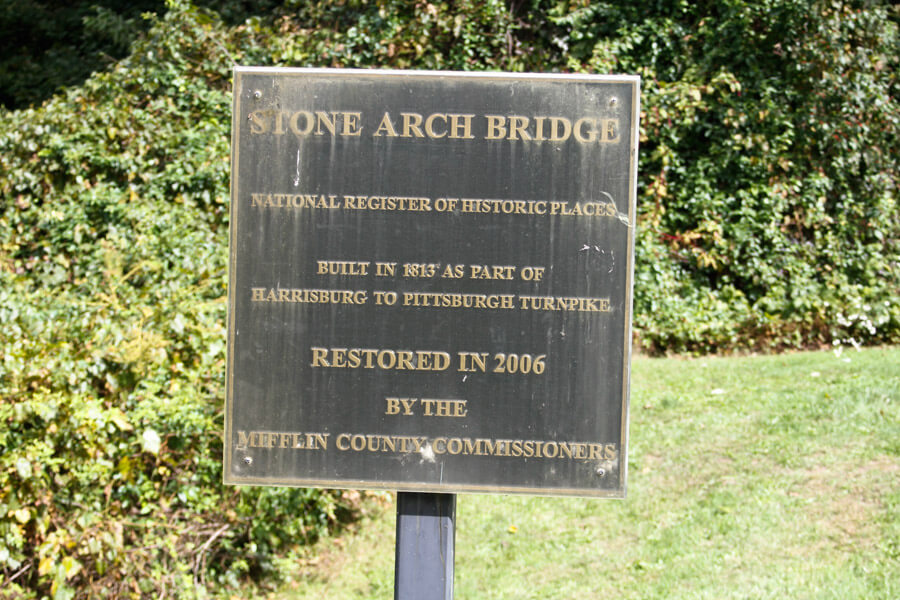Stone Arch Bridge sign