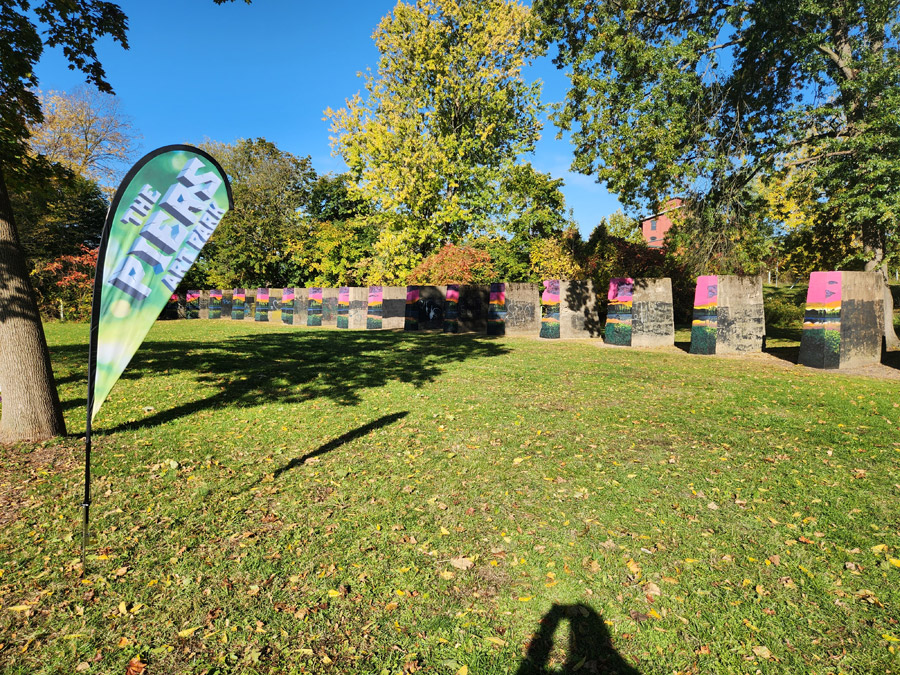 The Piers Art Park sign