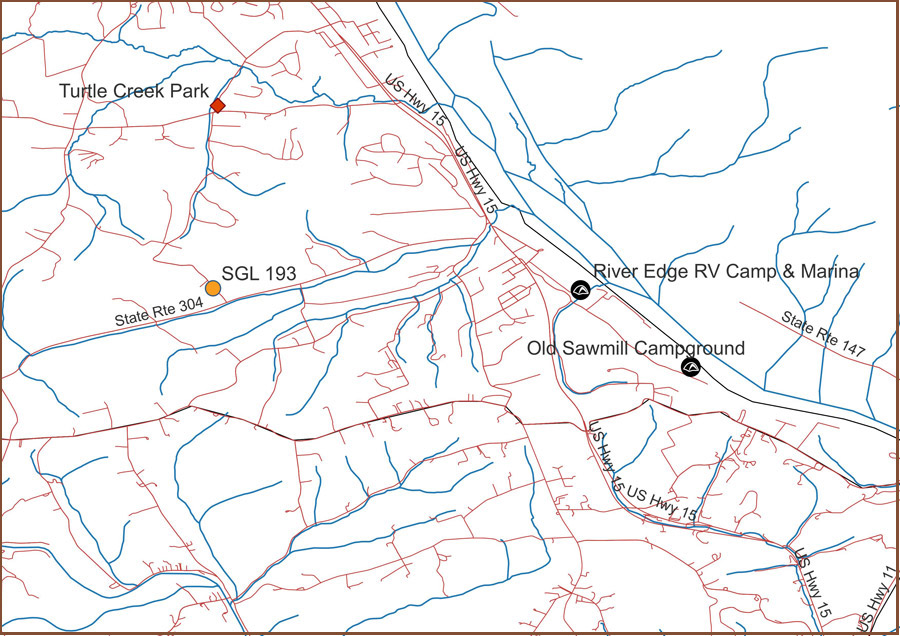 map of parks in Winfield