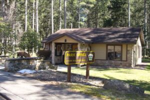 the park office is in a small building